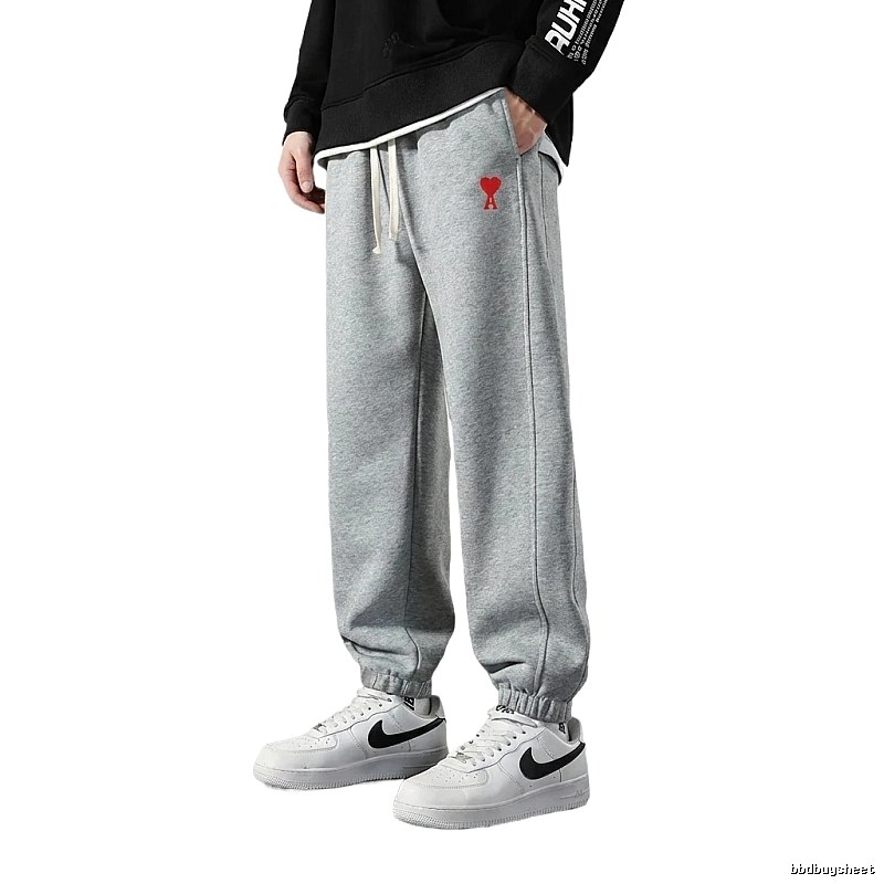 AMI Love Series Casual Gray Sweatpants