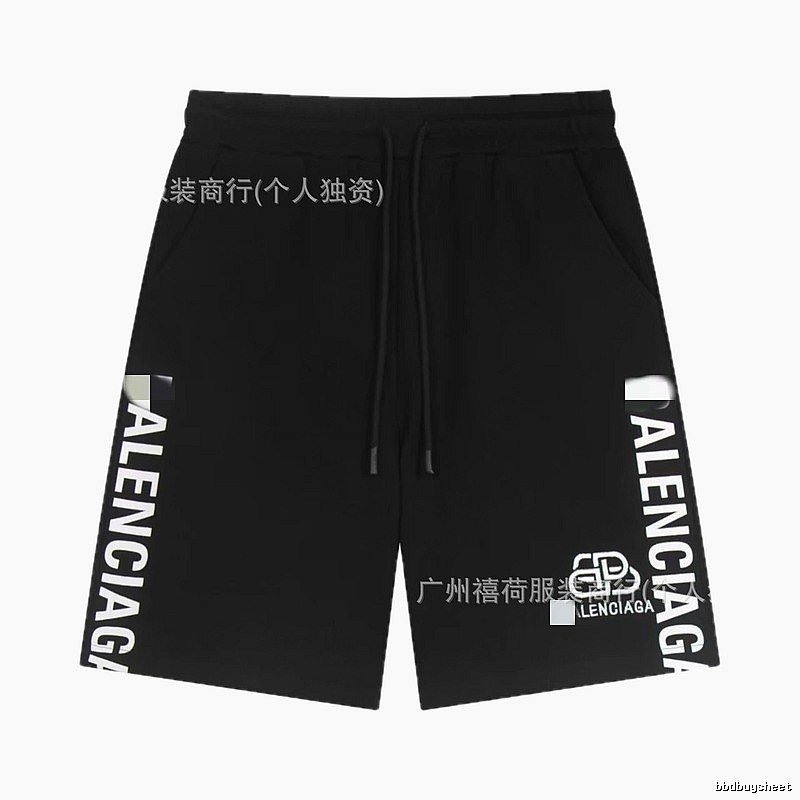 Balenciaga casual style black shorts