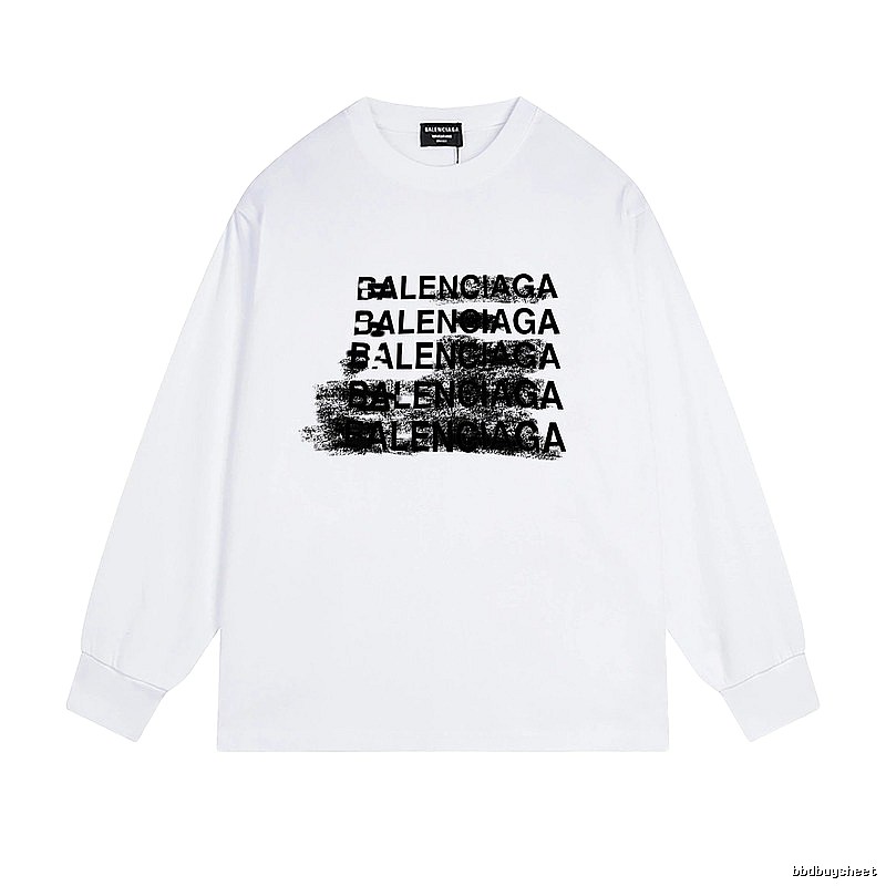 Balenciaga letter-style white T-shirt