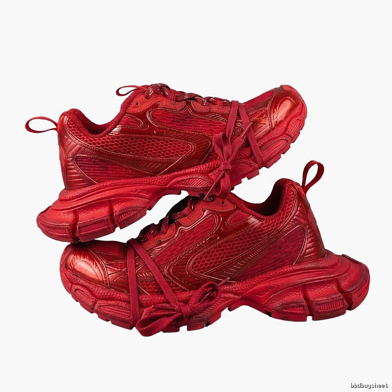 Balenciaga retro-style red shoes
