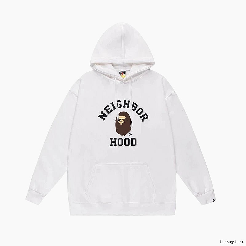 Bape Ape series white hoodie