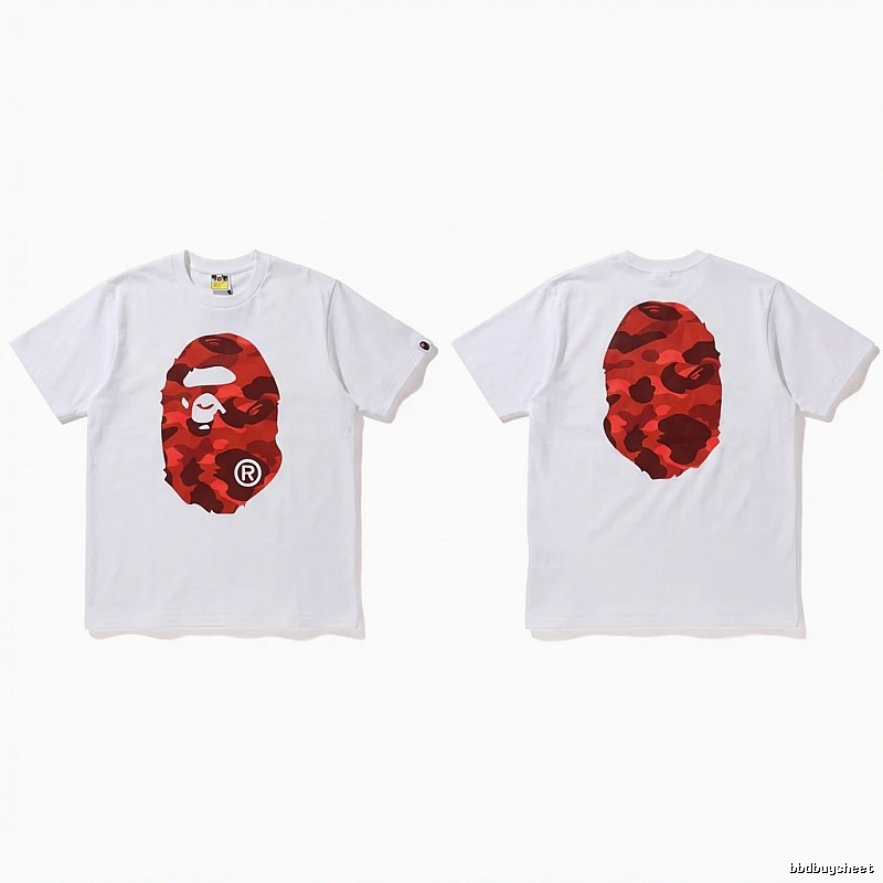 Bape camouflage style white T-shirt