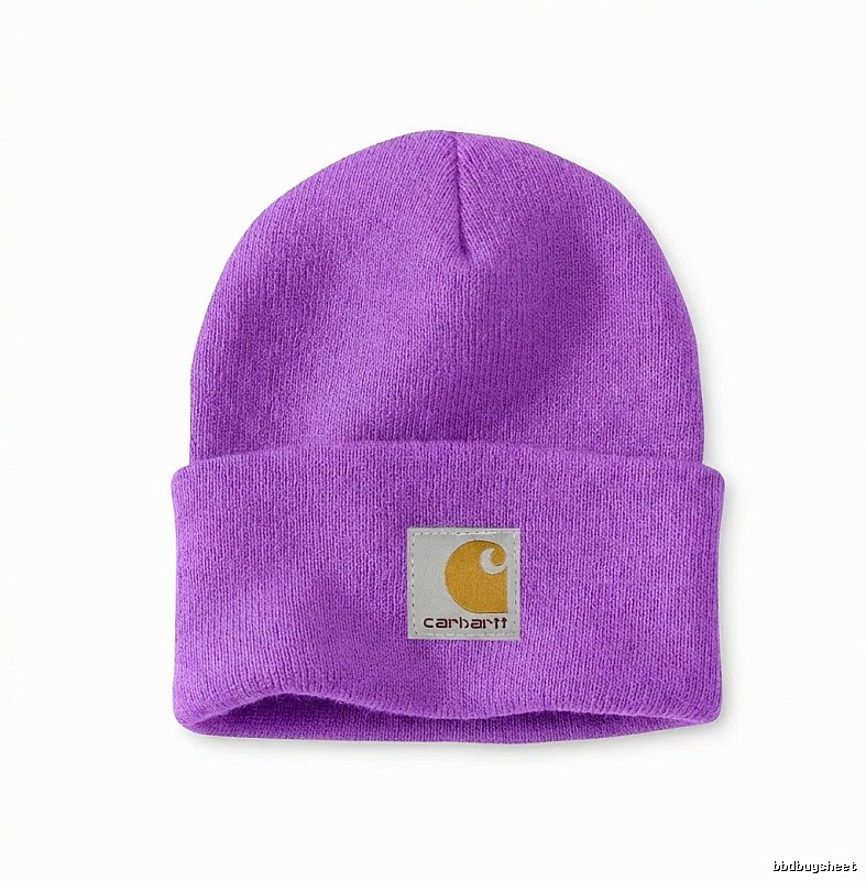 Carhartt basic purple beanie