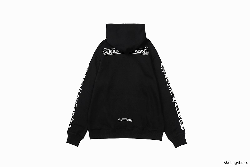 Chrome Hearts 2088-96 Black Cross Graphic Hoodie Airport Outfit