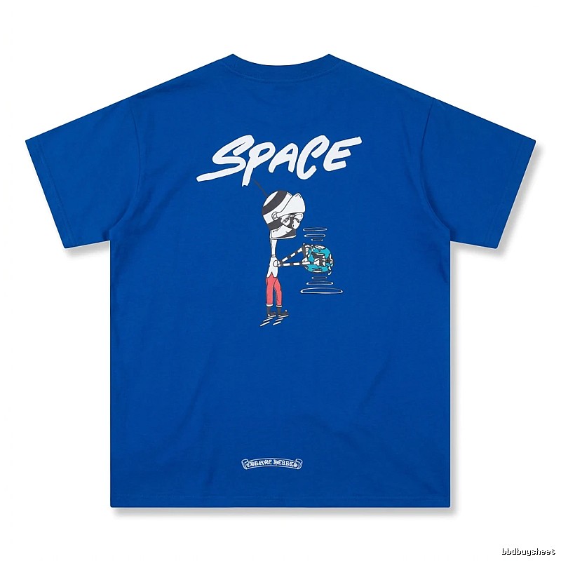 Chrome Hearts Space Style Blue T-shirt