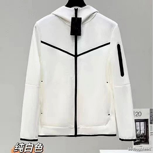 Classic White zip hoodie White Full Zip for Daily Styling