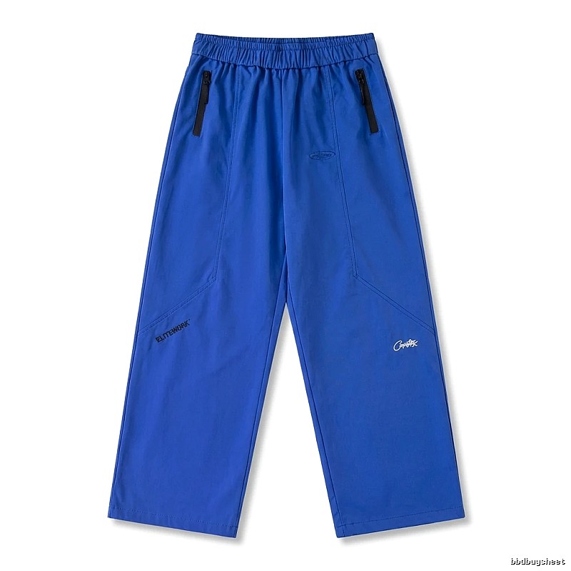 Corteiz casual style blue long trousers