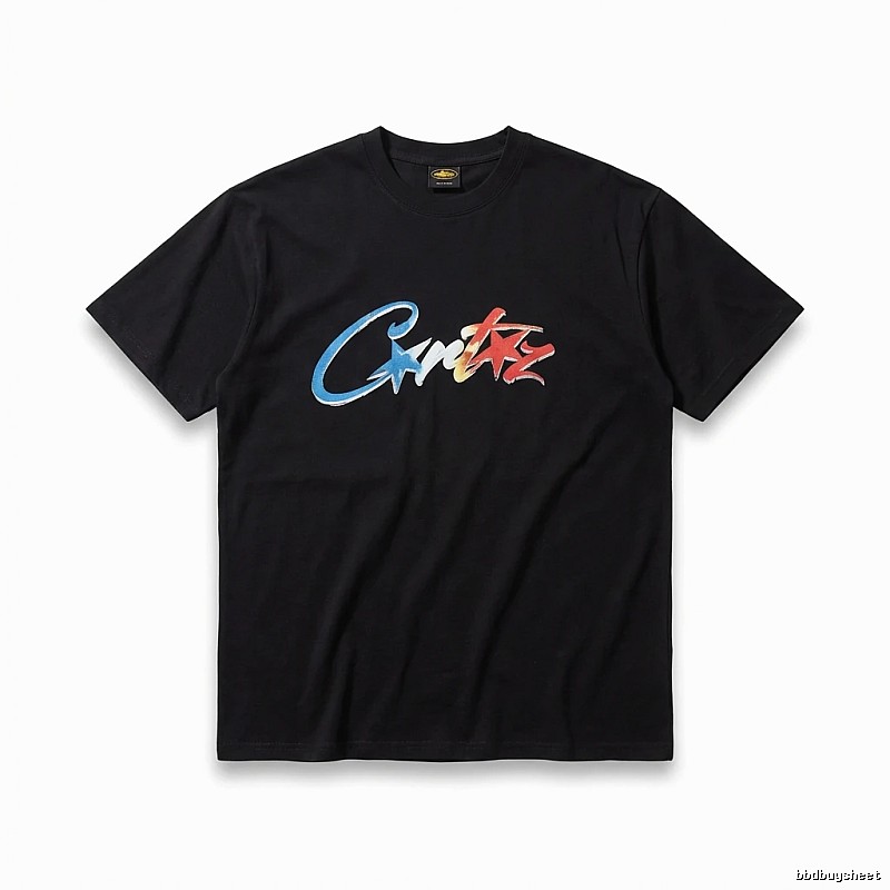Corteiz Printed Trendy Black T-shirt