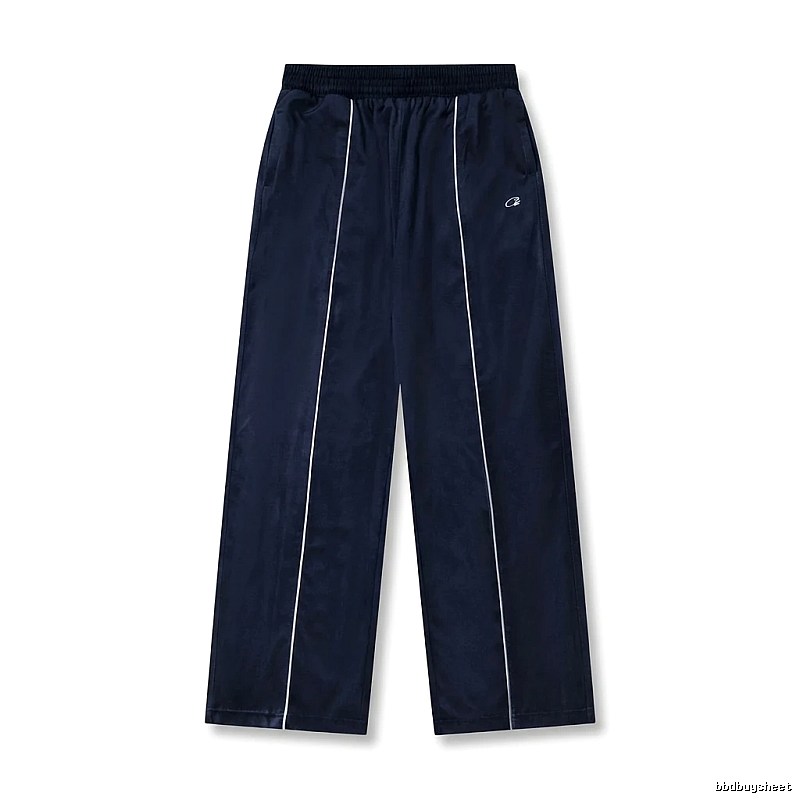 Corteiz simple style dark blue long trousers