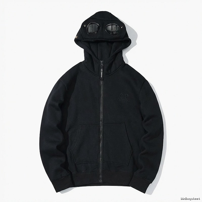 C.P. retro-style black hoodie