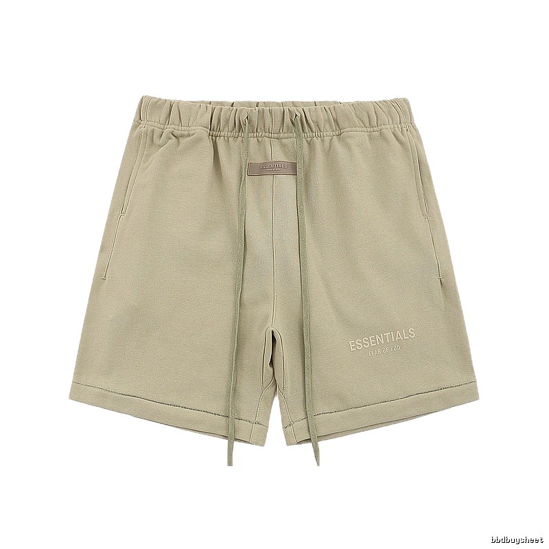 ESSENTIALS Basic Khaki Shorts