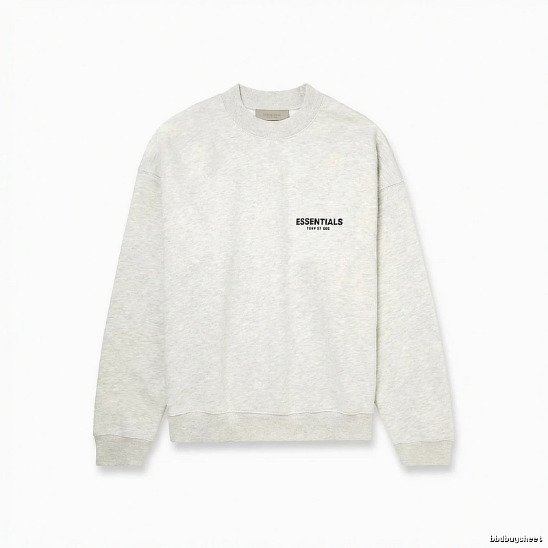 ESSENTIALS minimalist light gray sweatshirt