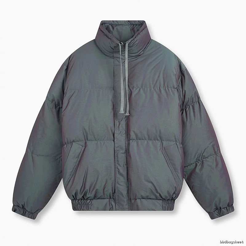 ESSENTIALS trendy and cool style dark gray cotton-padded coat