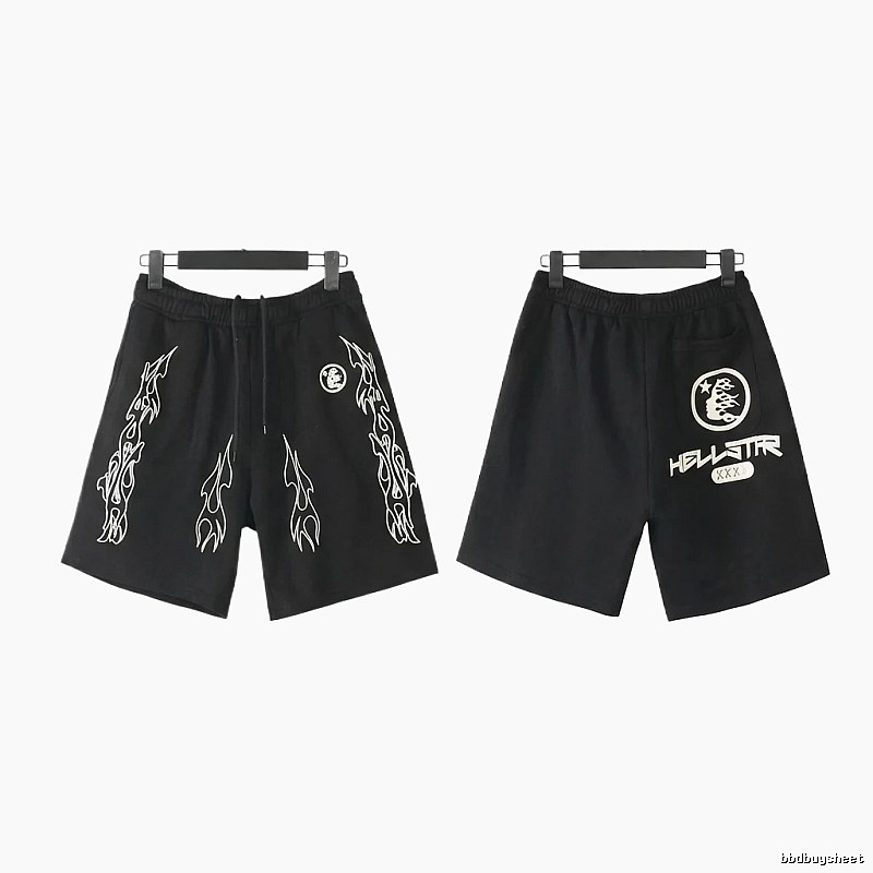 Hellstar dark style printed shorts