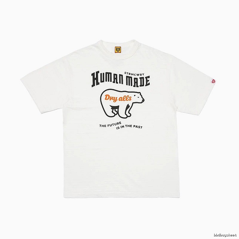 HUMAN MADE Polar Bear Print Vintage White T-Shirt