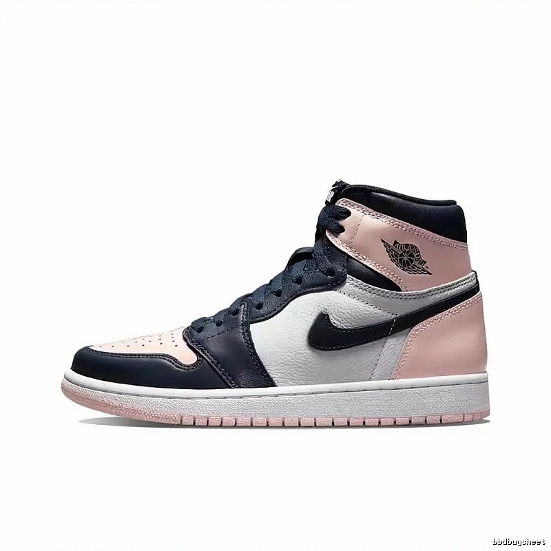 Jordan AJ1 High Top Black, Pink and White