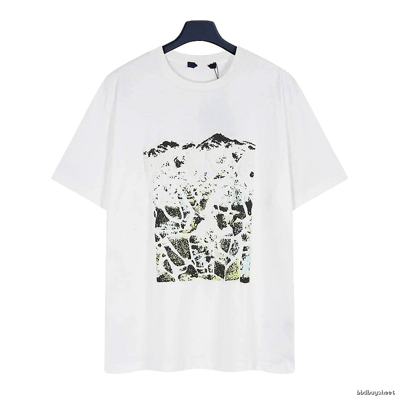 Louis Vuitton Monogram Landscape Casual Style White T-Shirt