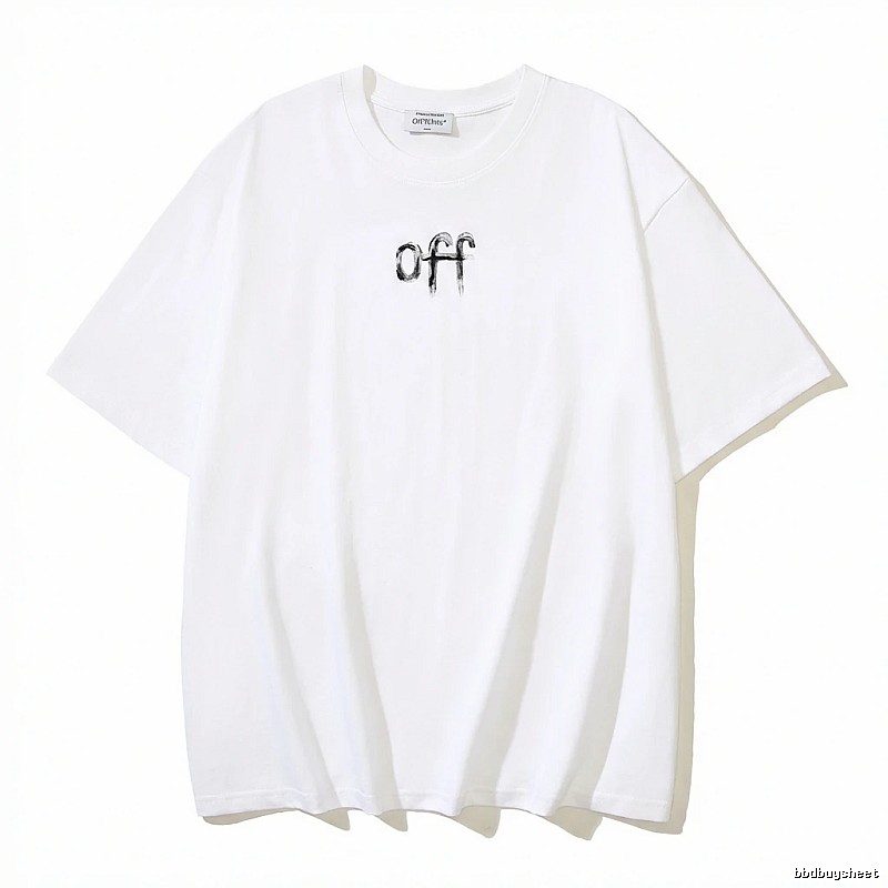 Off-White minimalist style white T-shirt