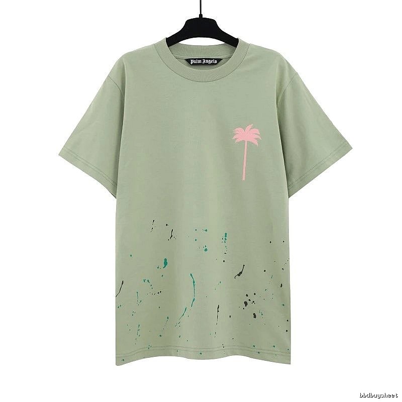 Palm Angels Urban Logo T-shirt White Palm Tree with Statement Pattern