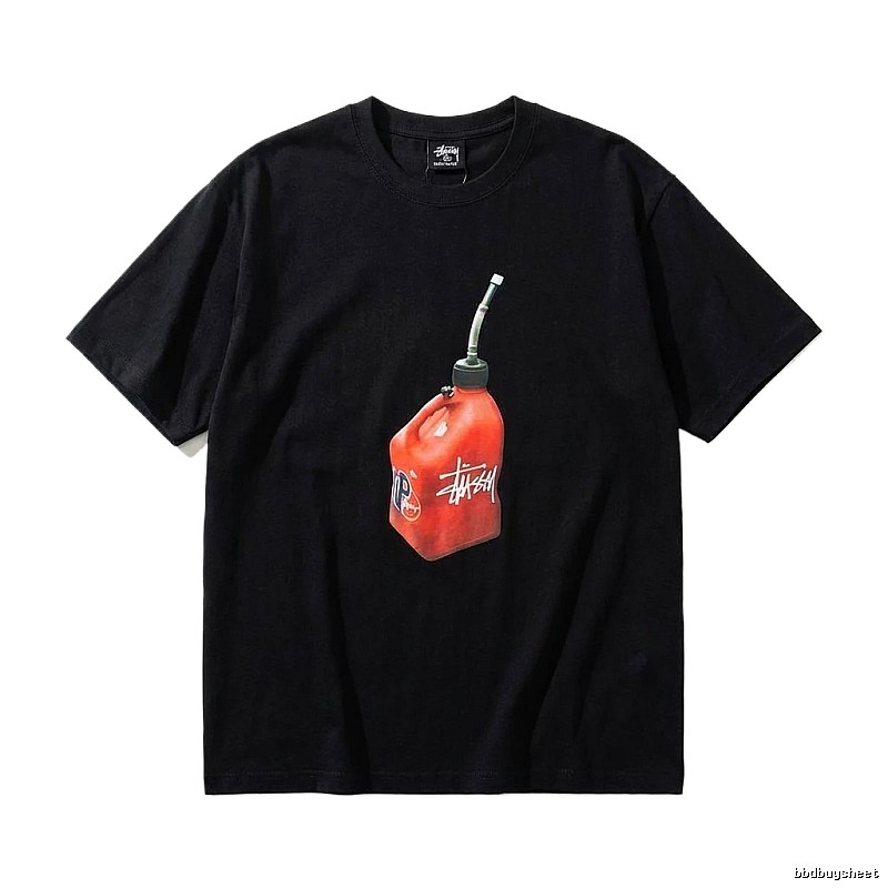Stussy graffiti-style black T-shirt