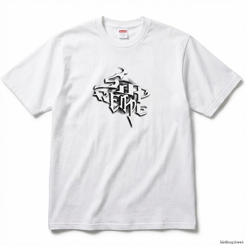 Supreme Gothic Style White T-shirt