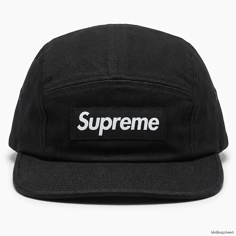 Supreme minimalist style black hat