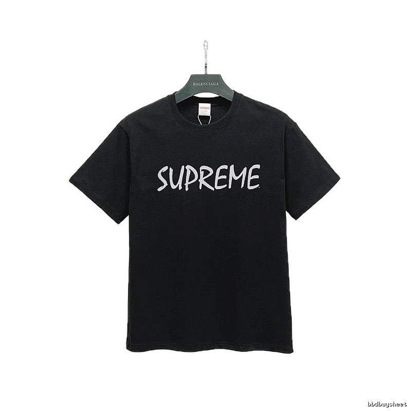 Supreme Printed Street Style Black Short-sleeve T-shirt