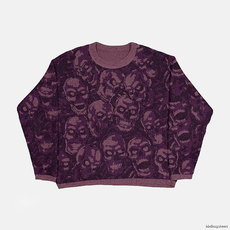 Weekend Anime graphic sweater Black Knit Top for Seasonal Looks