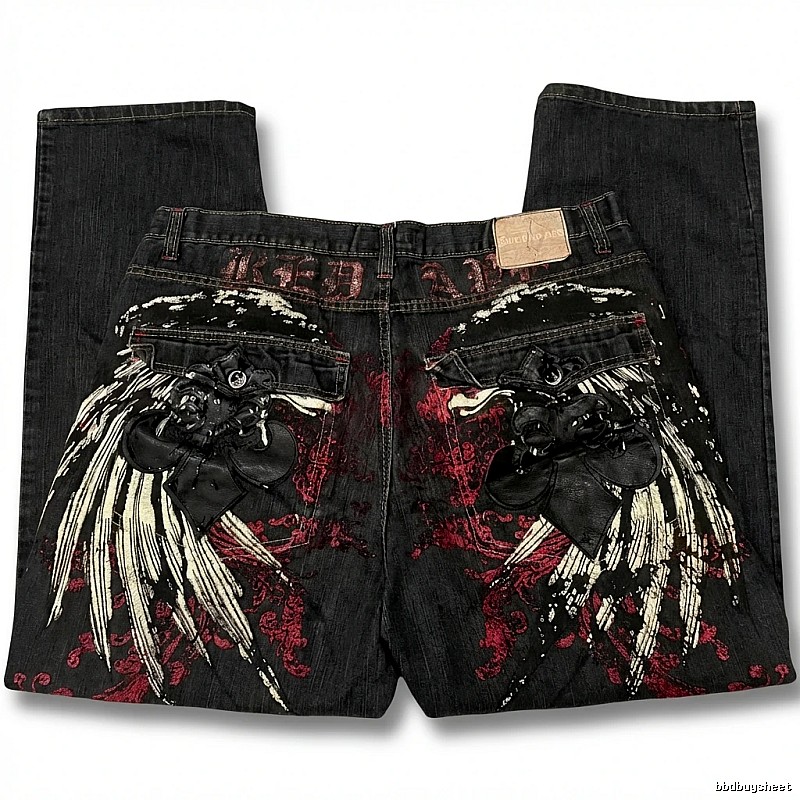 Y2K dark style jeans