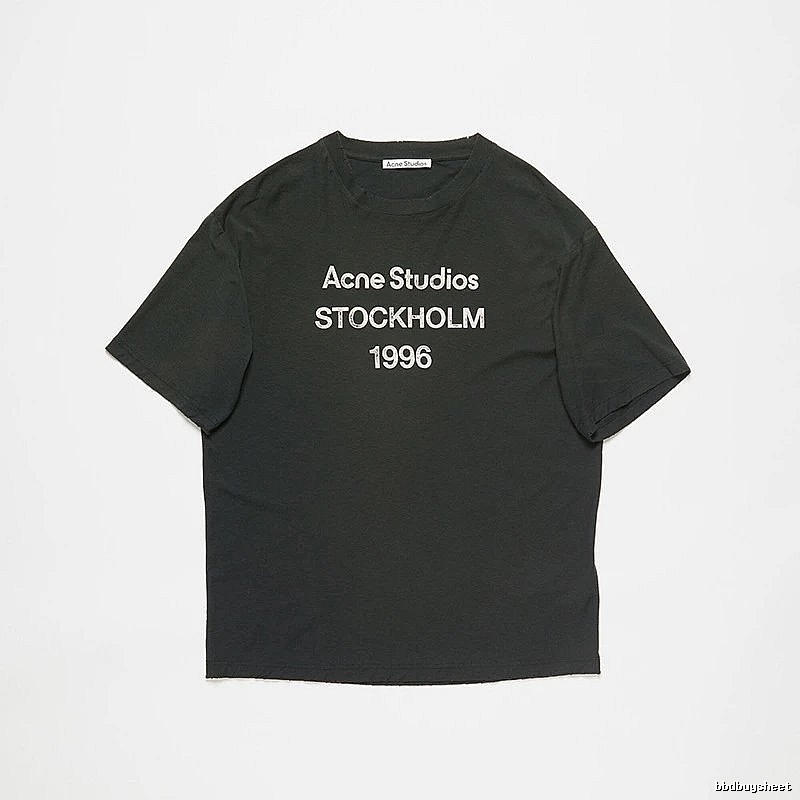 Acne Studios 2090-80 Black Style Ac908026 Stockholm Logo T-Shirt Daily Styling