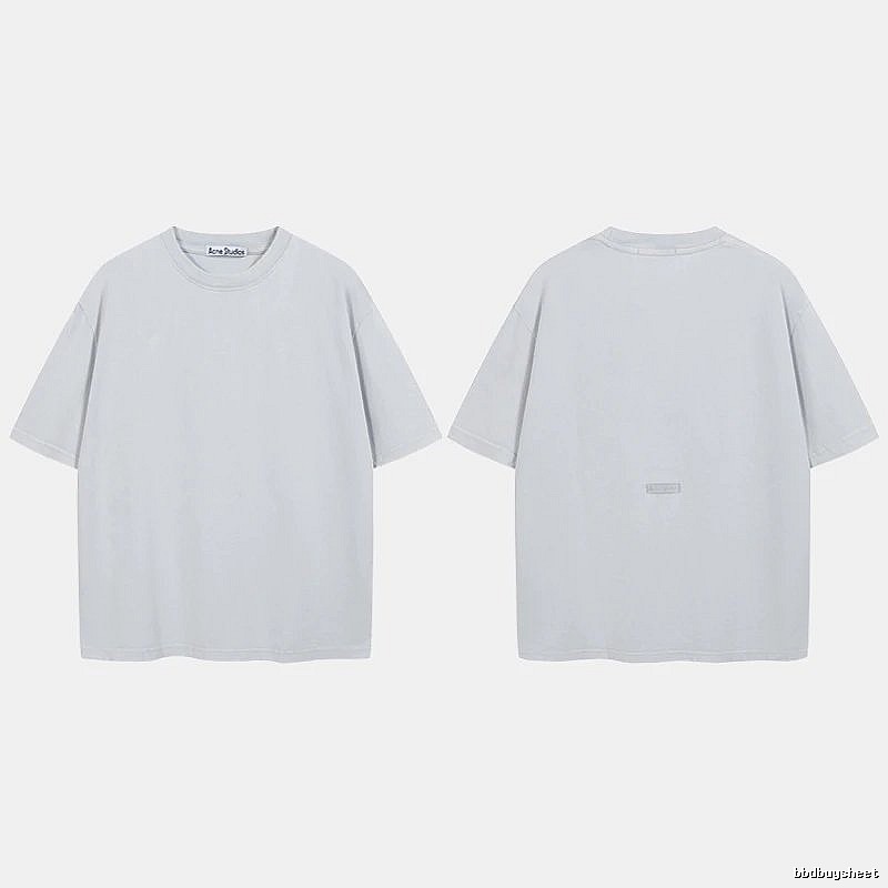 Acne Studios 2090-80 Blue Style Ac908040 Stockholm Logo T-Shirt Relaxed Styling