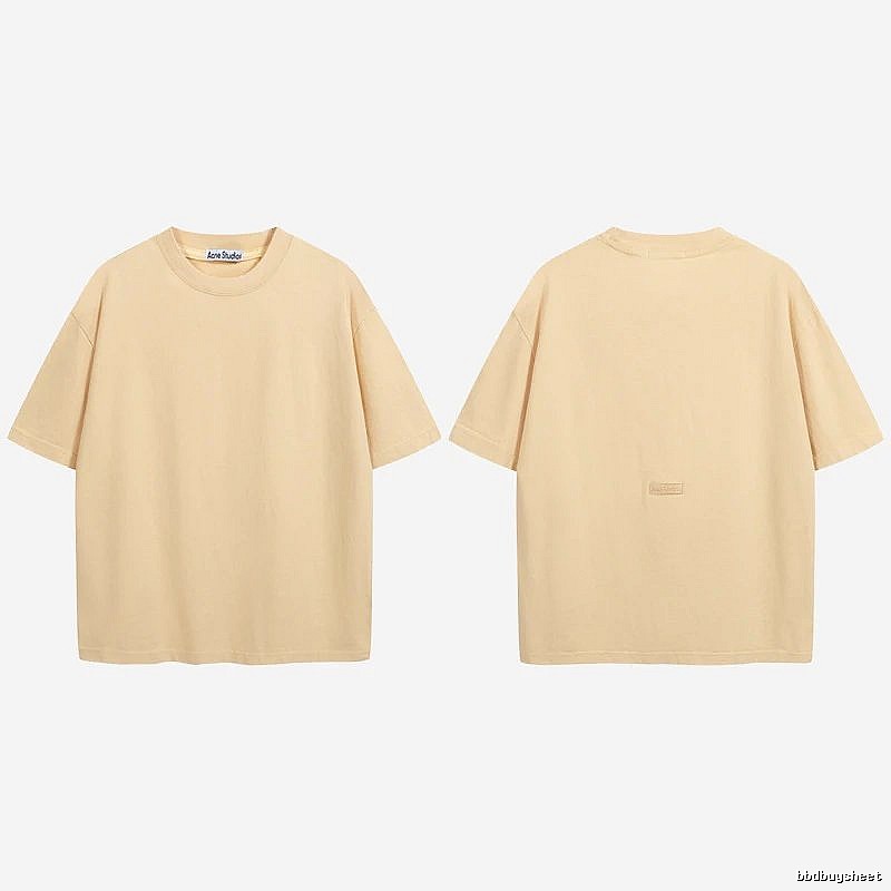 Acne Studios 2090-80 Yellow Style Ac908040 Stockholm Logo T-Shirt Match Day