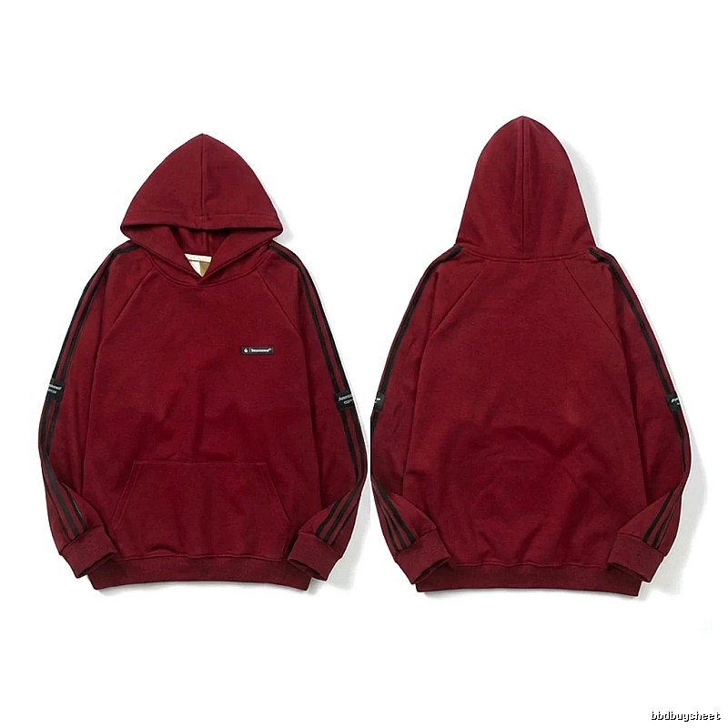 Adidas simple style burgundy hoodie