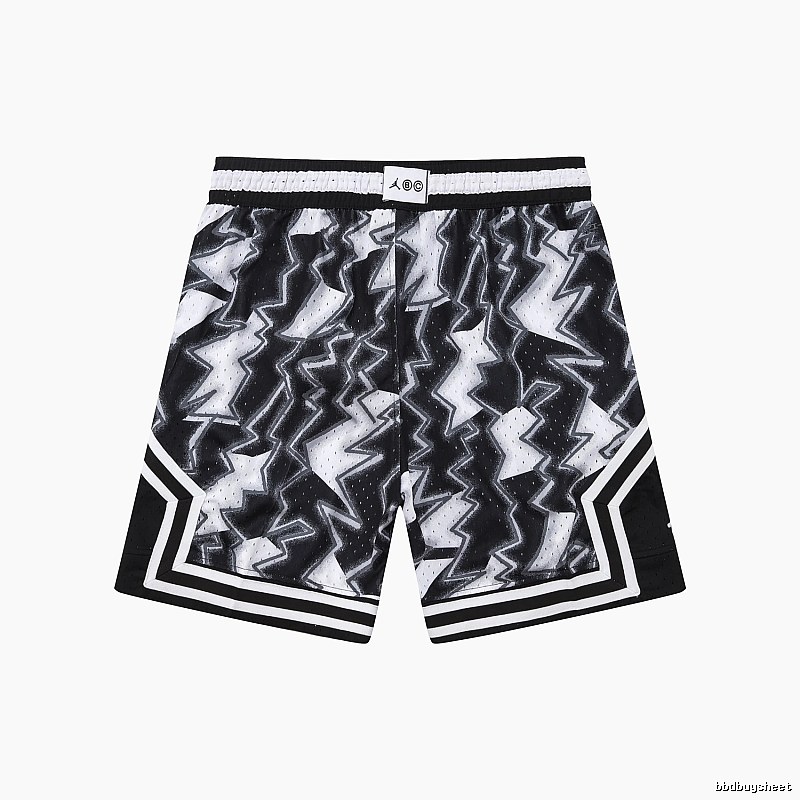 AJ Lightning series black and white shorts