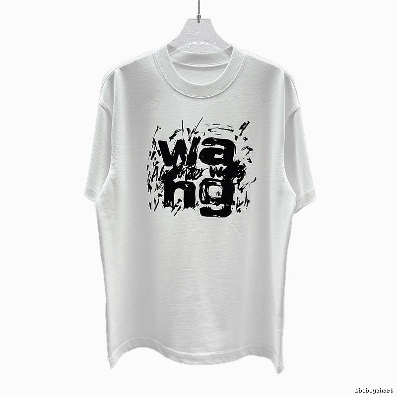 Alexander Wang Graffiti Street Style White T-Shirt