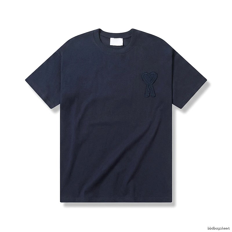 AMI Embroidered Simple Style T-shirt