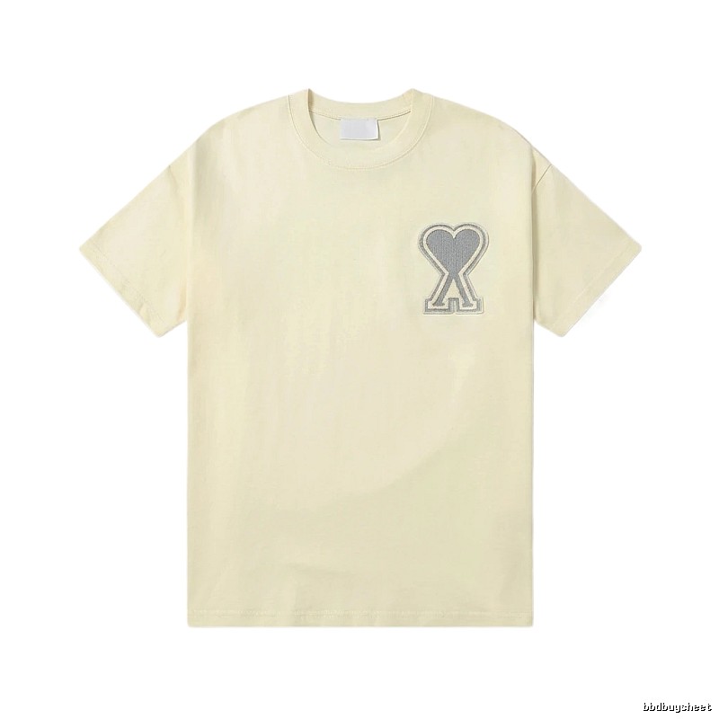 AMI Love Embroidery Minimalist Style T-shirt