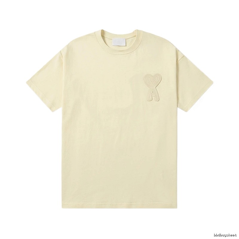 AMI Love Embroidery Simple Style T-shirt