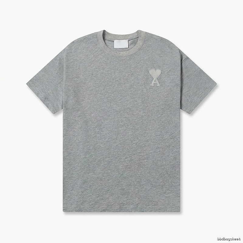 AMI Love Simple Style Gray T-shirt