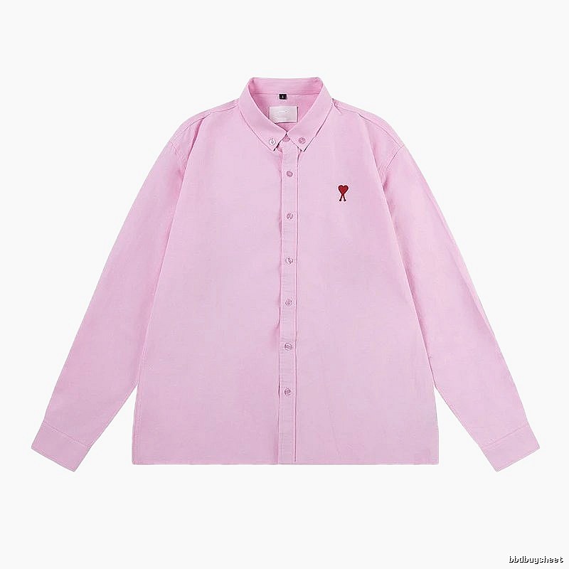 AMI Love Simple Style Pink Shirt