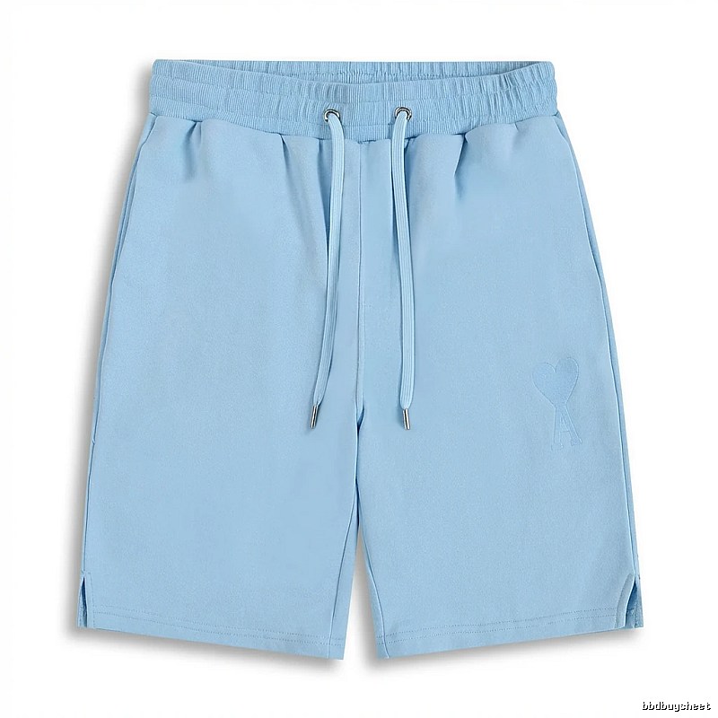 AMI minimalist style light blue shorts