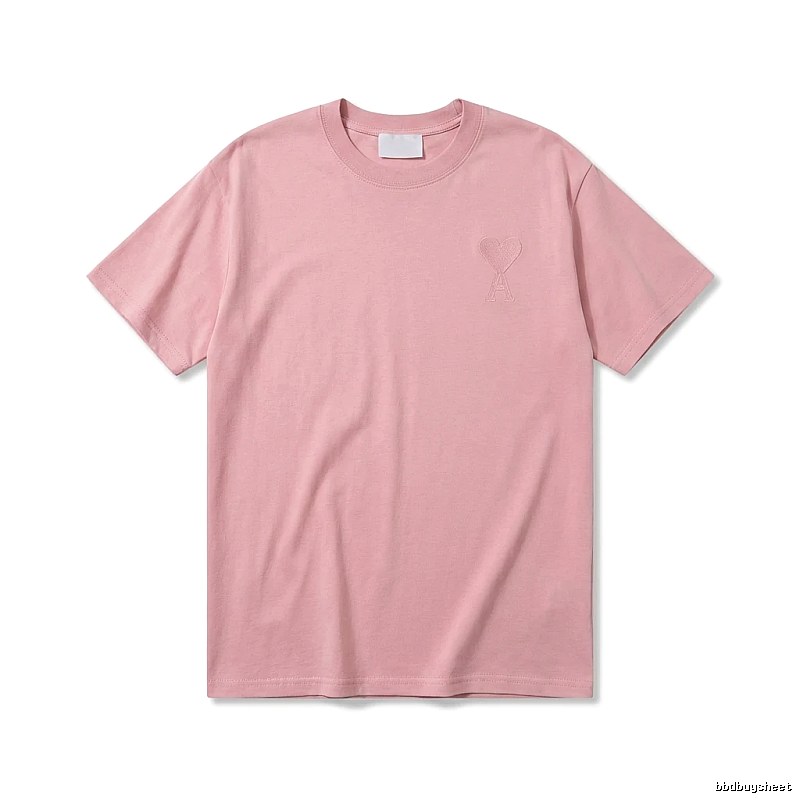 AMI simple and elegant pink T-shirt