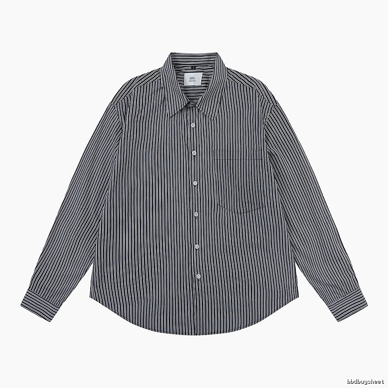 AMI Stripe Minimalist Style Shirt