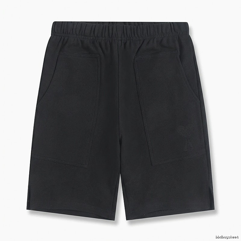 AMI Workwear Style Black Shorts