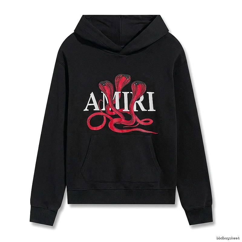 AMIRI black hoodie with snake print