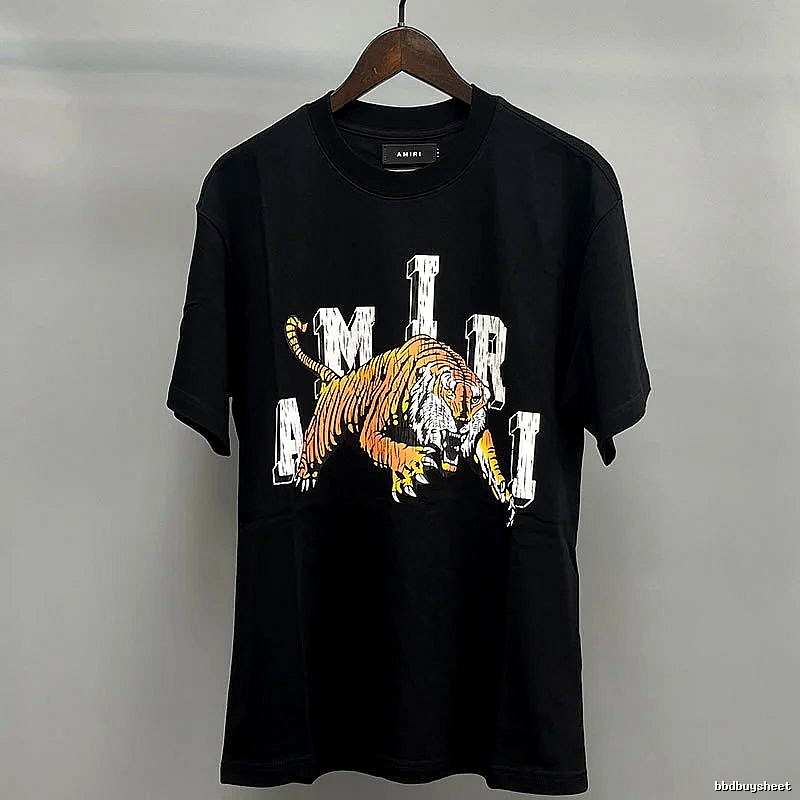 Amiri Black Records Graphic T-Shirt Downtown Style