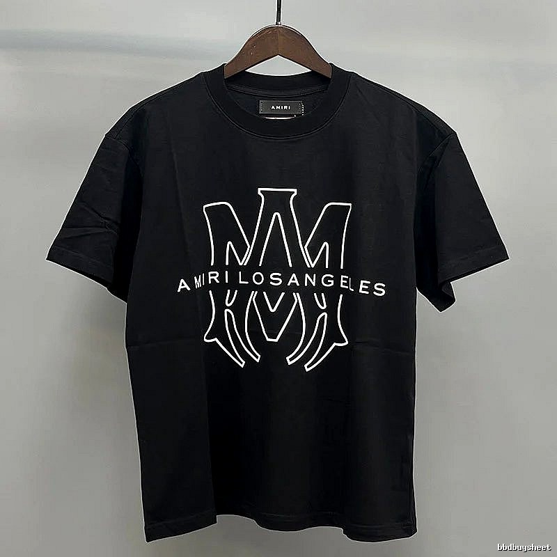 Amiri Black Records Graphic T-Shirt Easy Pairing