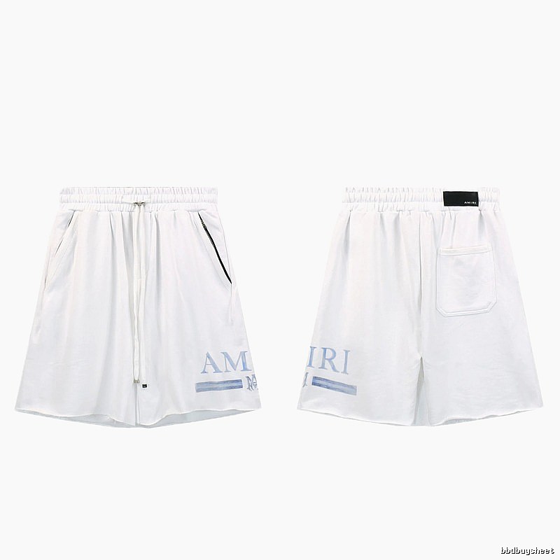 AMIRI Letter Print Street Style White Shorts