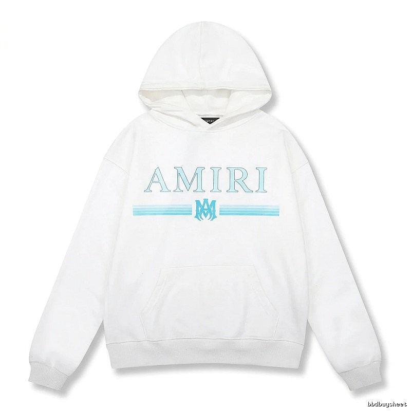 AMIRI letter - printed white hoodie
