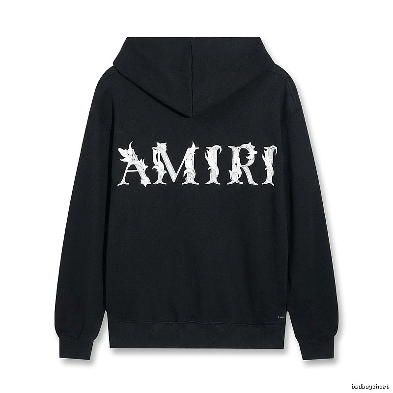 AMIRI letter-style black hoodie